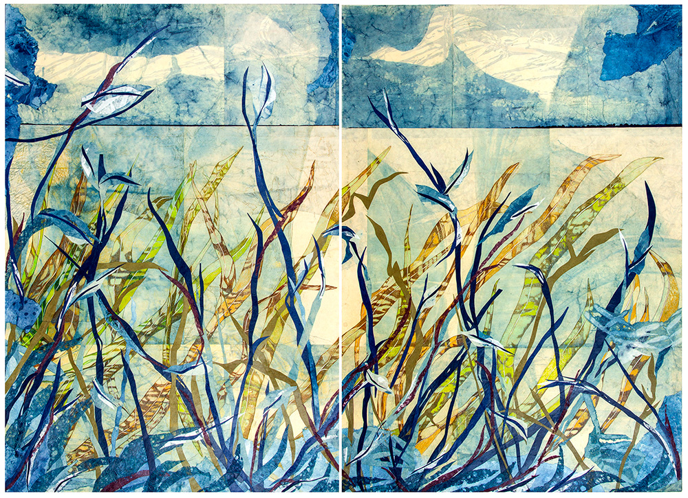 Mixed Media - Out of the Blue