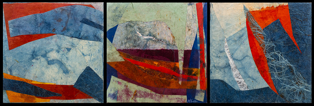 Mixed Media - Earth's Edge Triptych