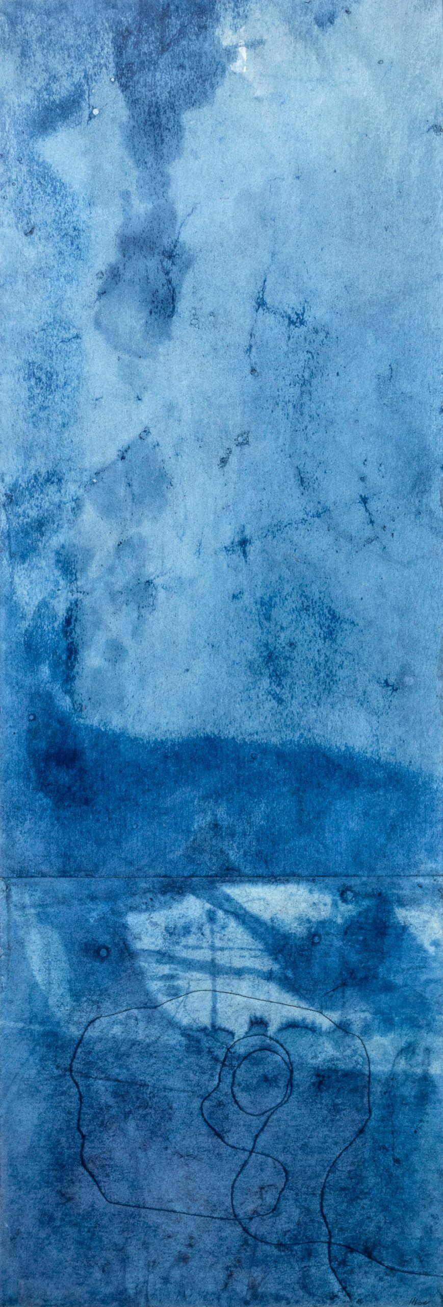 Mixed Media - You and I in the indigo dawn